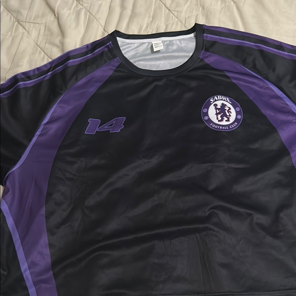 Black and Purple Sports Jersey